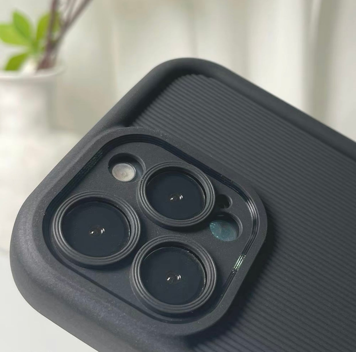 Shockproof TPU Rugged Matte Case - Black