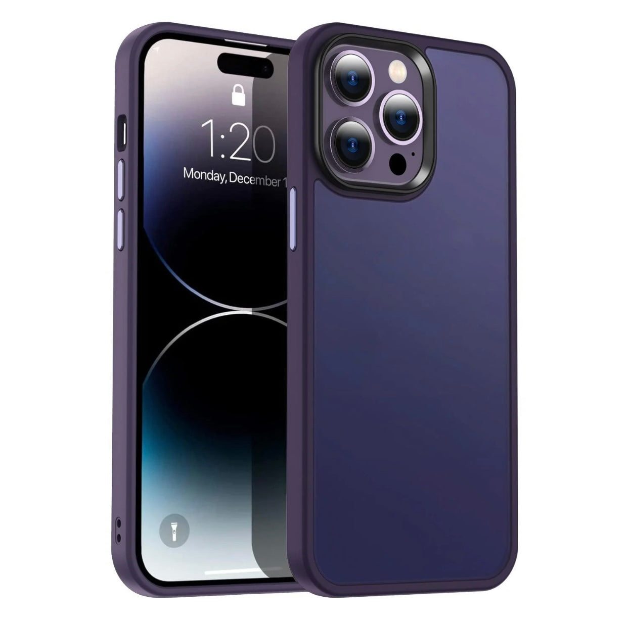 Frosted Anti Slip Solid TPU Matte Case - Black