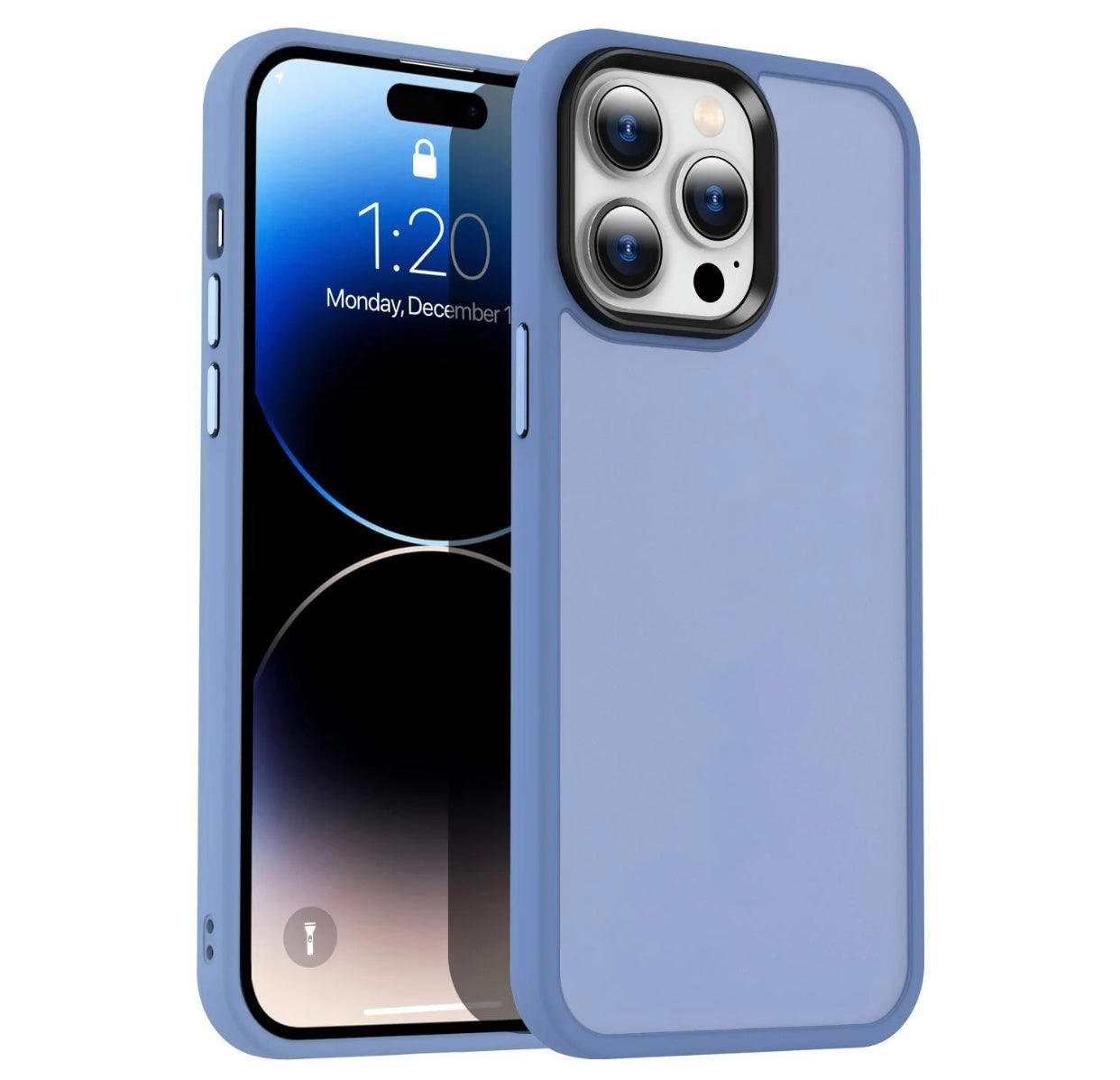 Frosted Anti Slip Solid TPU Matte Case - Black