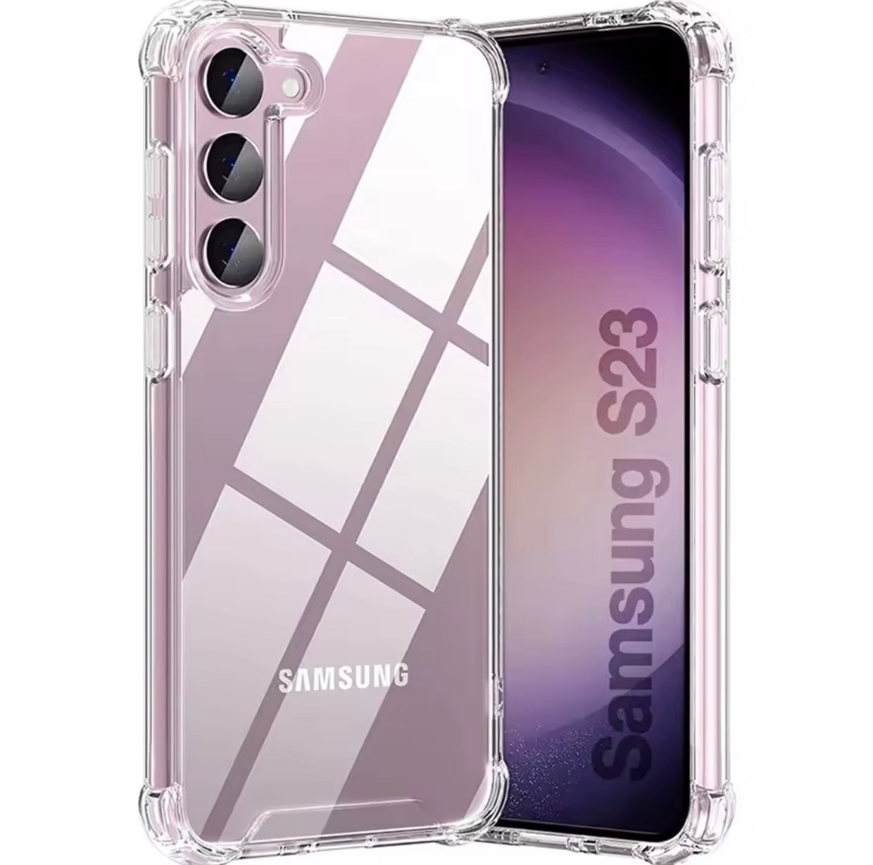 Samsung Rased Edge Clear Silicone Thin Cover Case