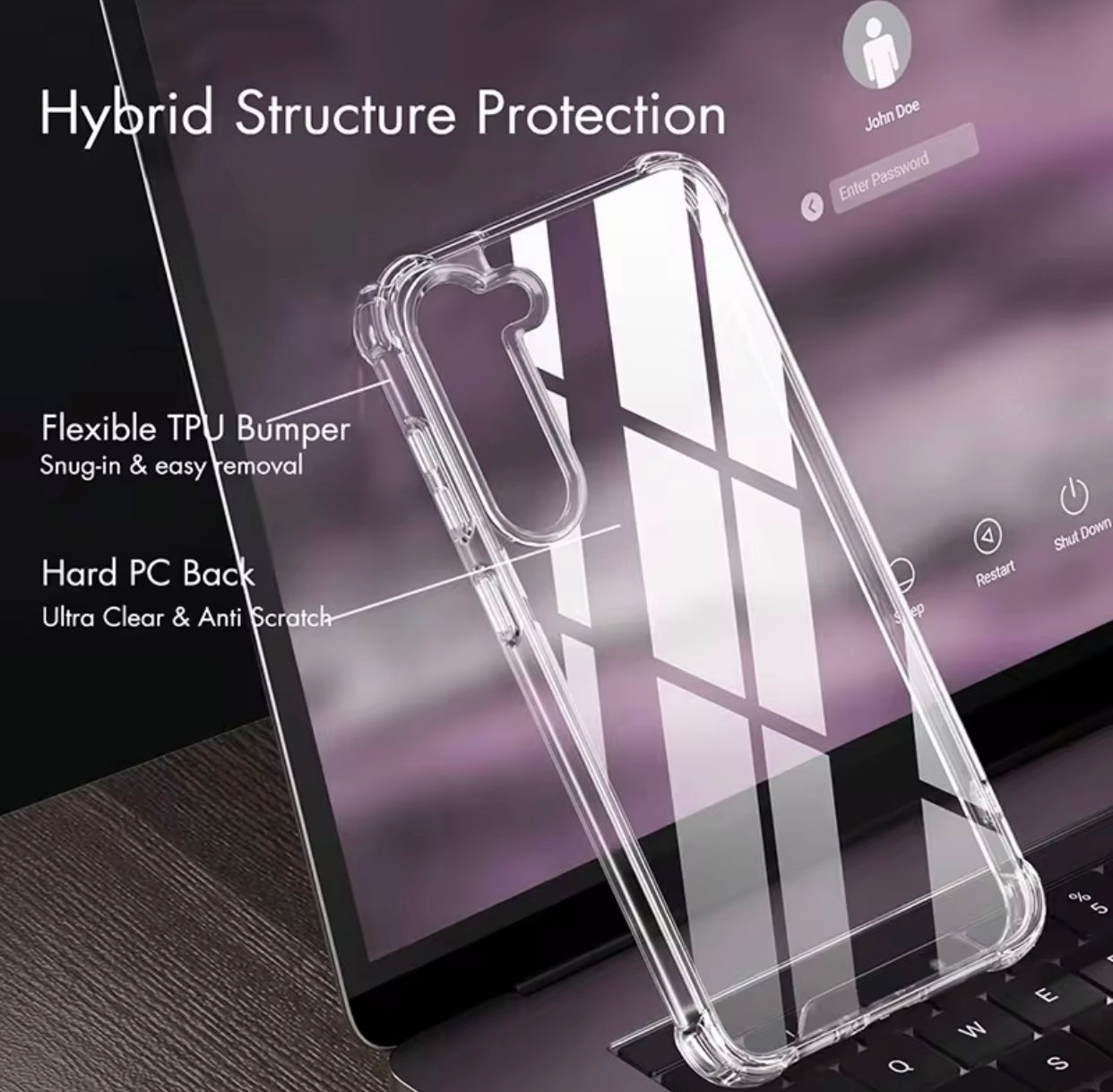Samsung Rased Edge Clear Silicone Thin Cover Case