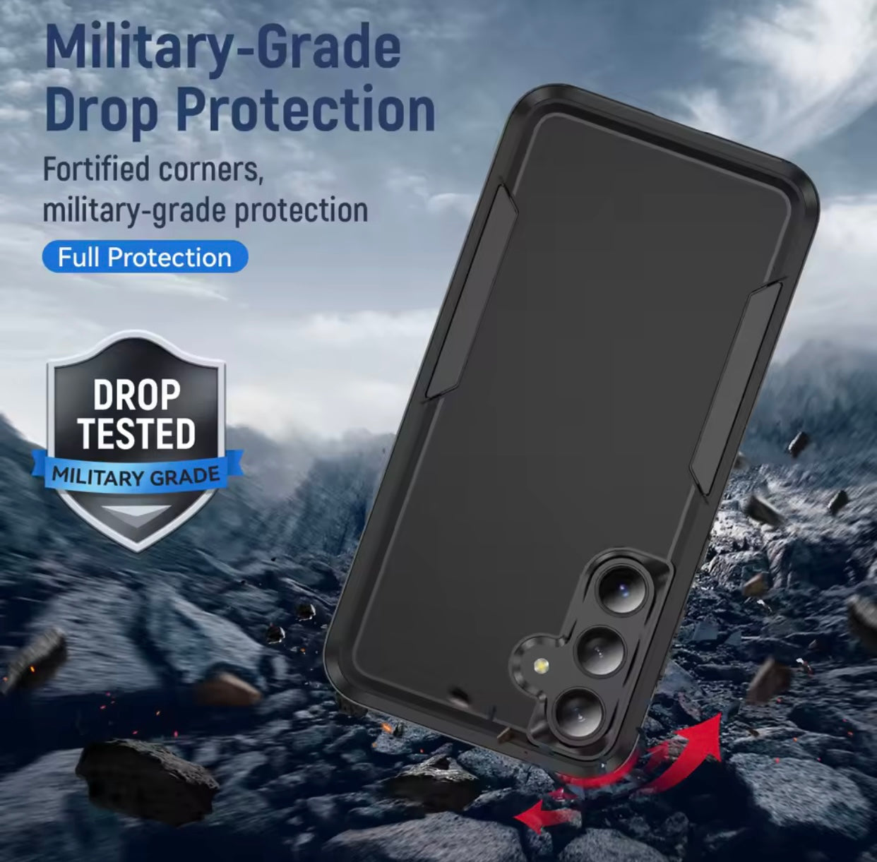 Samsung Heavy Duty Shock Absorption Full Body Case - Red