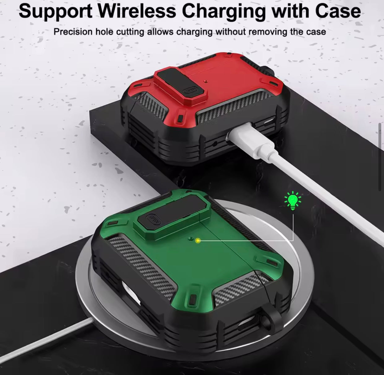AirPod Pro & Pro 2 Protective Case Magnetic Suction Function