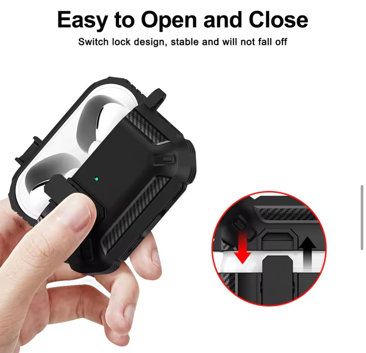 AirPod Pro & Pro 2 Protective Case Magnetic Suction Function