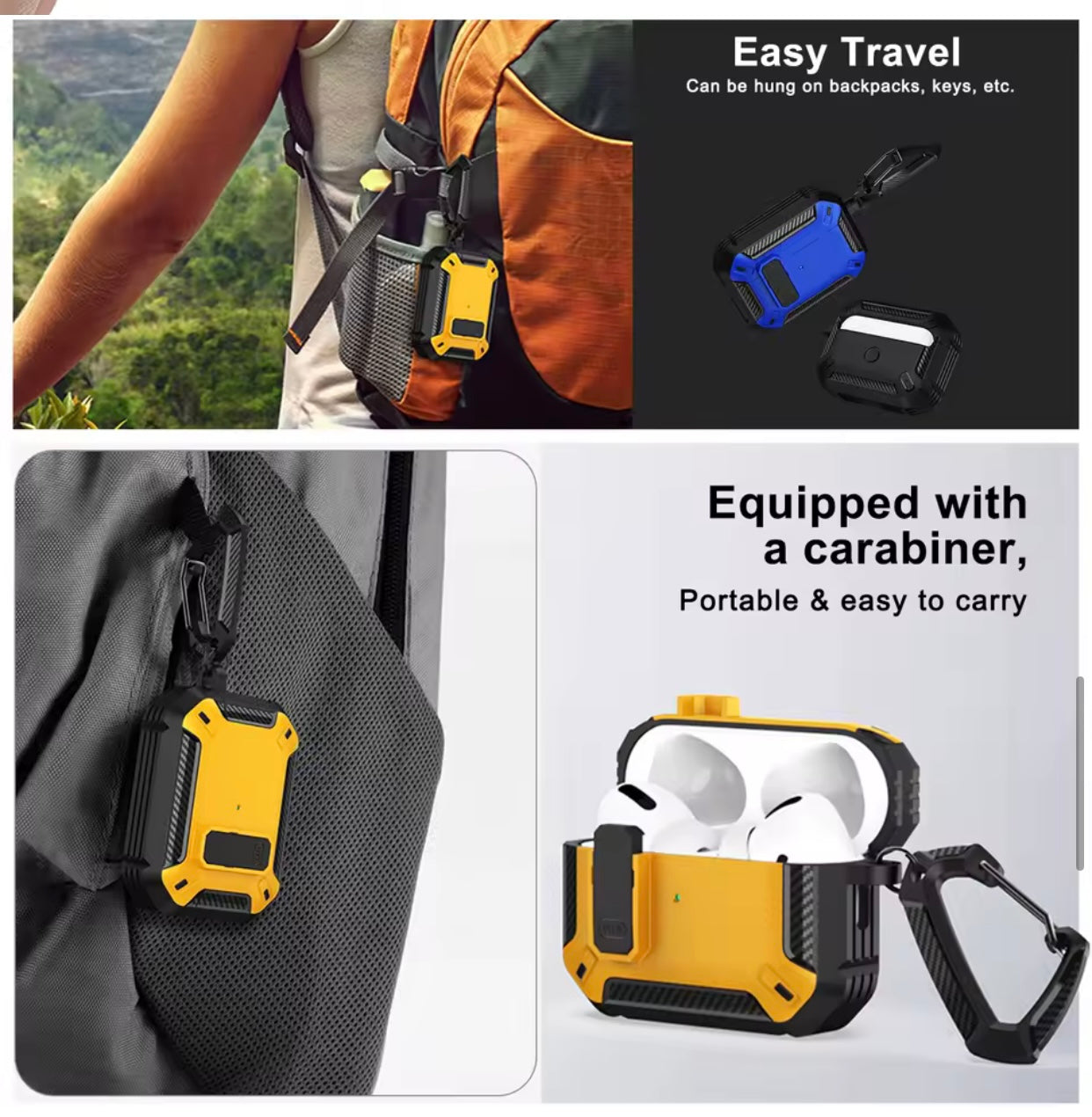 AirPod Pro & Pro 2 Protective Case Magnetic Suction Function