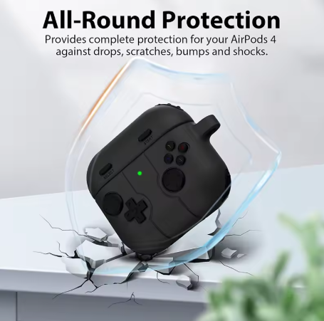 Airpods Pro 2nd / 1st Generation Cute 3D Gamepad Silicone Cover - White