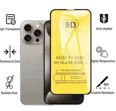 9D Protective Tempered Glass For iPhone