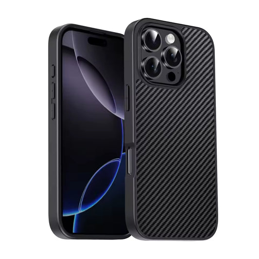 iPhone Shockproof Carbon Fibre Case - Black