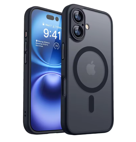 Magsafe Magnetic Luxury Armor Shockproof iPhone Case - Black