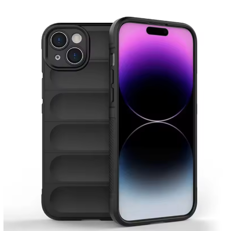 Shockproof Matte Soft Non-Slip Protective Cover Case - Black