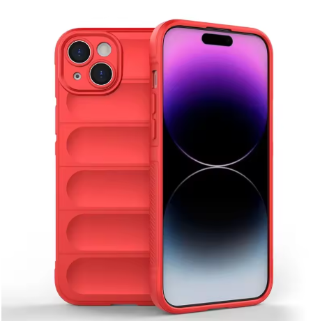 Shockproof Matte Soft Non-Slip Protective Cover Case - Red