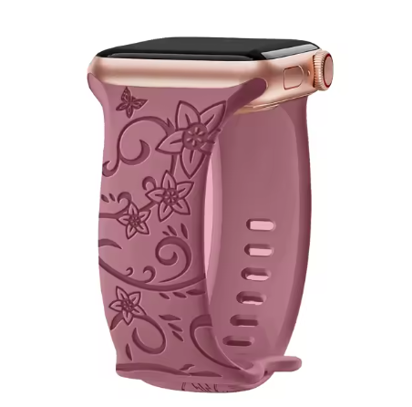 Engraved Band For Apple Watch Strap - Purple